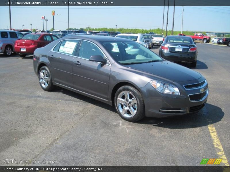 Taupe Gray Metallic / Titanium 2010 Chevrolet Malibu LT Sedan