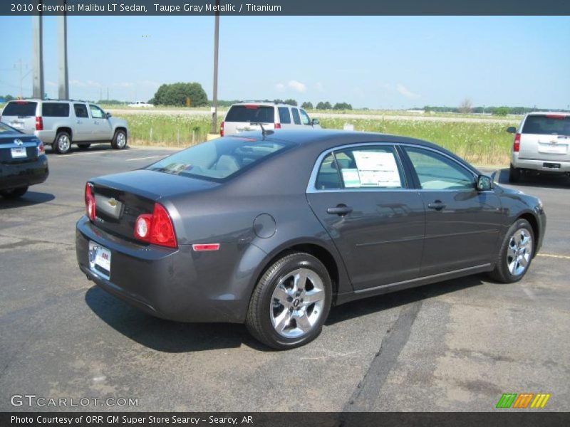 Taupe Gray Metallic / Titanium 2010 Chevrolet Malibu LT Sedan