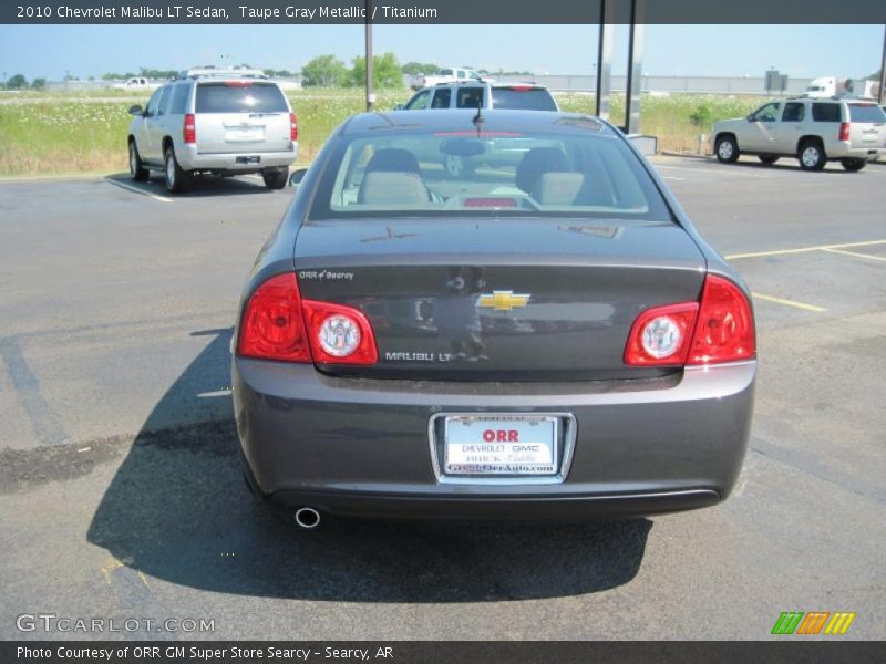 Taupe Gray Metallic / Titanium 2010 Chevrolet Malibu LT Sedan