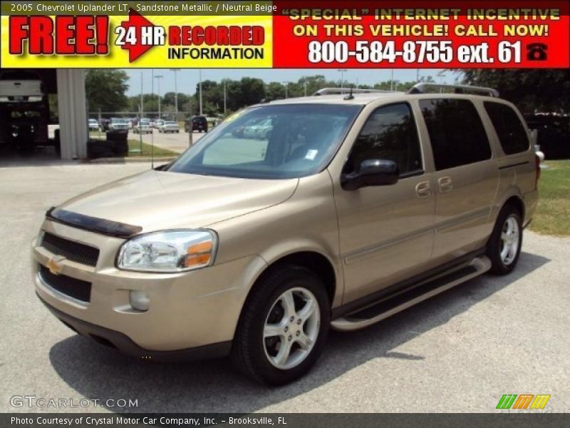 Sandstone Metallic / Neutral Beige 2005 Chevrolet Uplander LT