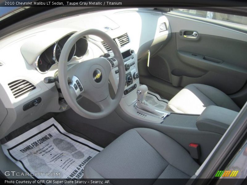 Taupe Gray Metallic / Titanium 2010 Chevrolet Malibu LT Sedan