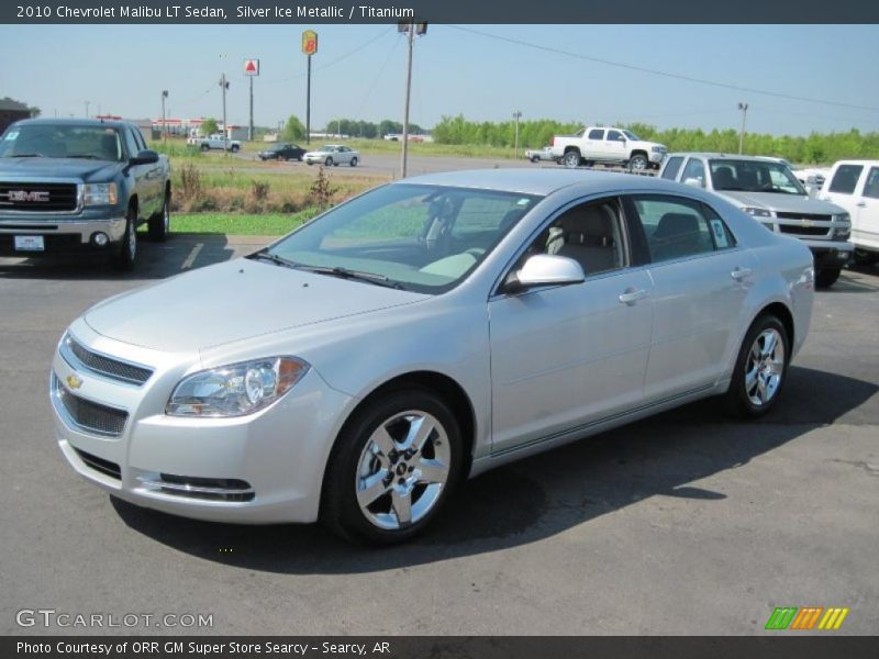 Silver Ice Metallic / Titanium 2010 Chevrolet Malibu LT Sedan
