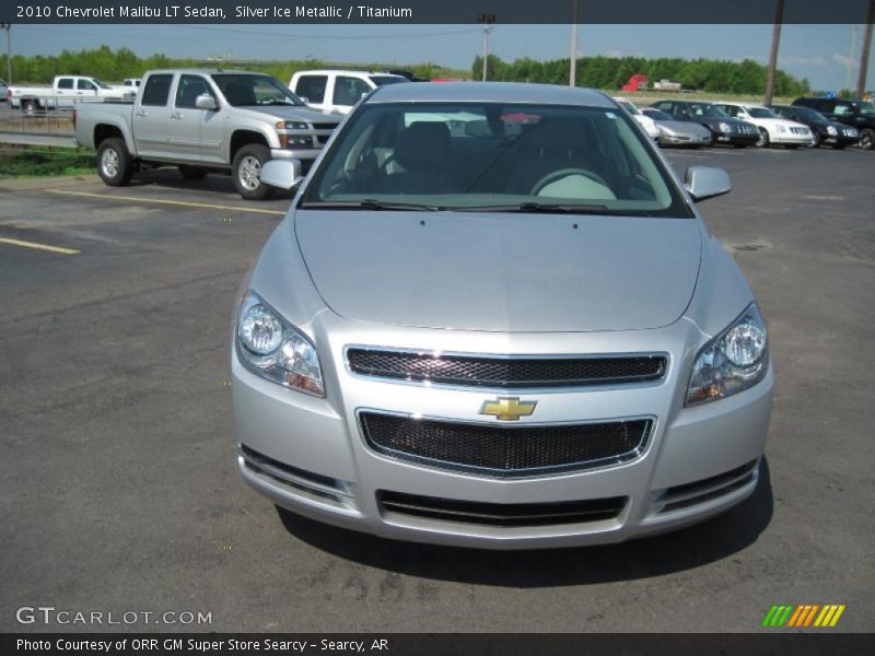 Silver Ice Metallic / Titanium 2010 Chevrolet Malibu LT Sedan