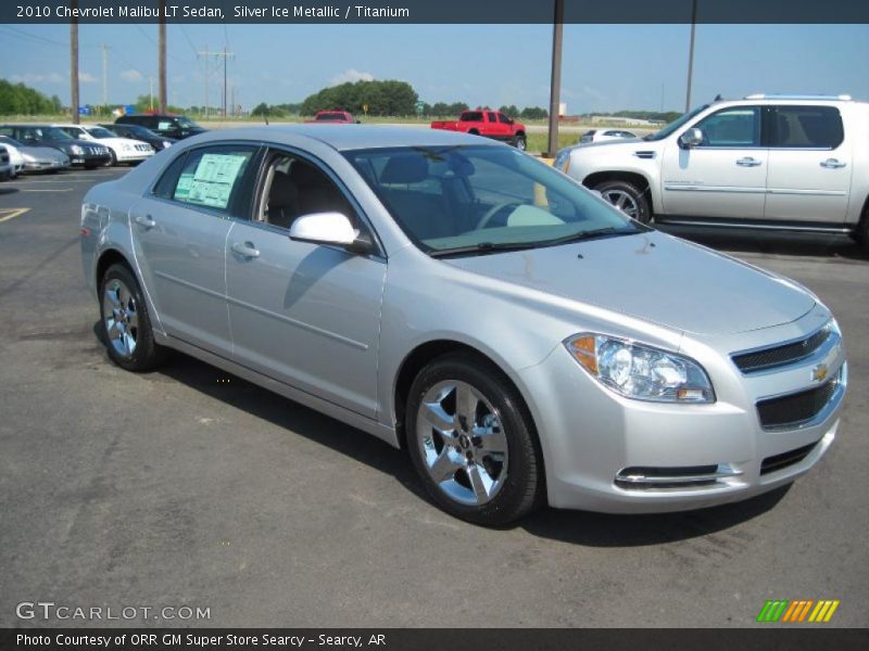 Silver Ice Metallic / Titanium 2010 Chevrolet Malibu LT Sedan