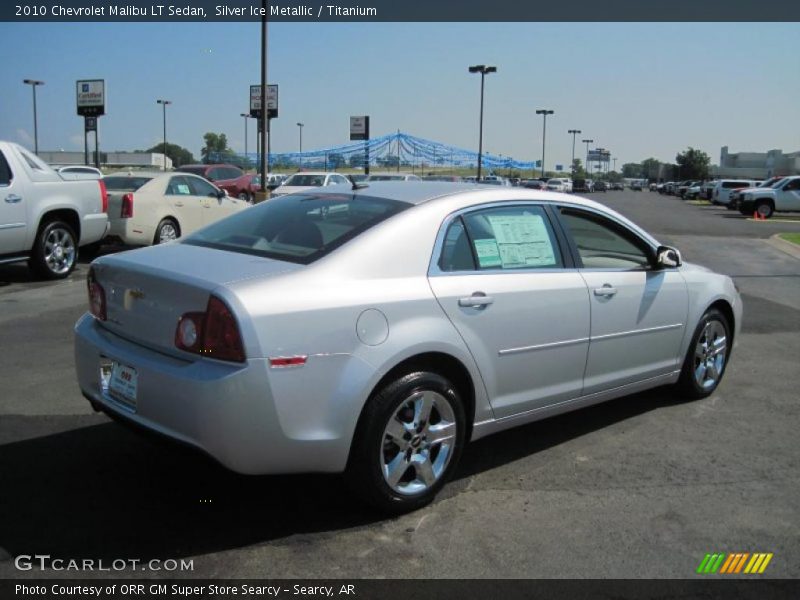Silver Ice Metallic / Titanium 2010 Chevrolet Malibu LT Sedan
