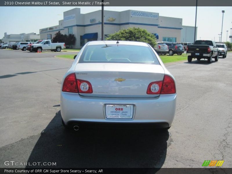 Silver Ice Metallic / Titanium 2010 Chevrolet Malibu LT Sedan