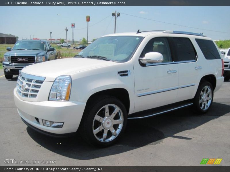White Diamond / Cashmere/Cocoa 2010 Cadillac Escalade Luxury AWD