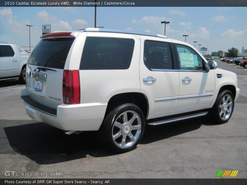 White Diamond / Cashmere/Cocoa 2010 Cadillac Escalade Luxury AWD