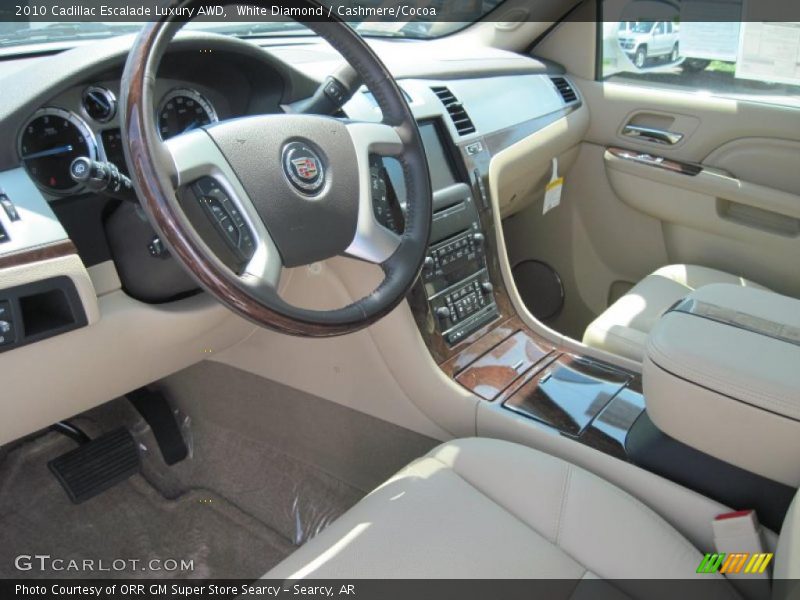 White Diamond / Cashmere/Cocoa 2010 Cadillac Escalade Luxury AWD