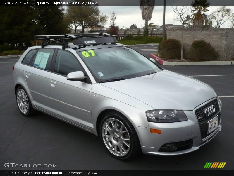 Light Silver Metallic / Black 2007 Audi A3 3.2 quattro