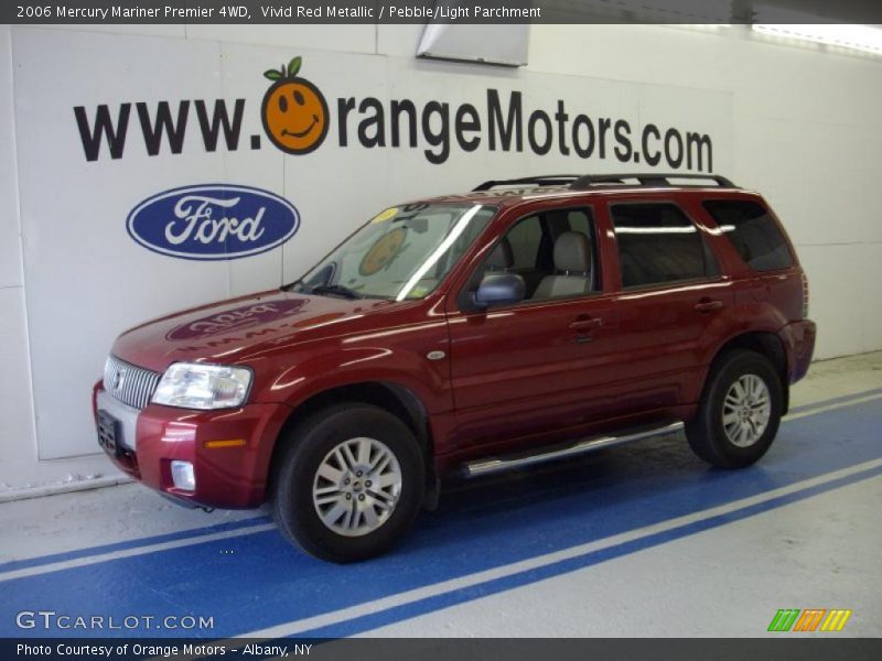 Vivid Red Metallic / Pebble/Light Parchment 2006 Mercury Mariner Premier 4WD