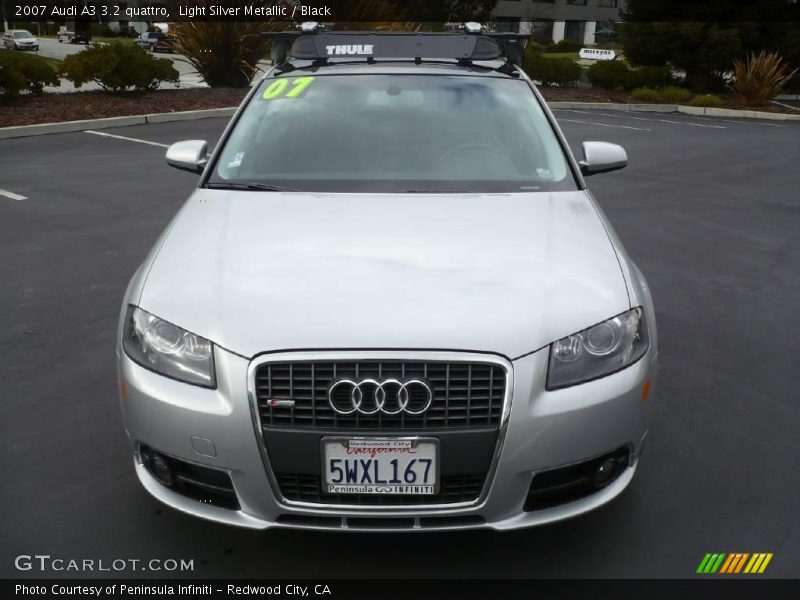 Light Silver Metallic / Black 2007 Audi A3 3.2 quattro