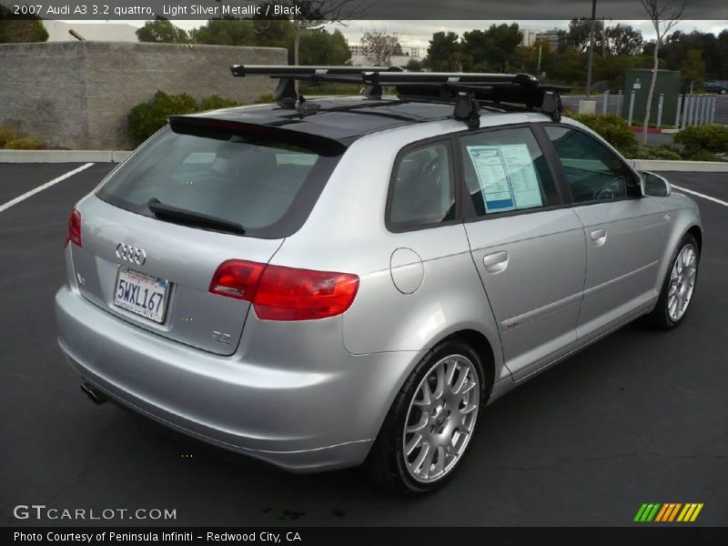 Light Silver Metallic / Black 2007 Audi A3 3.2 quattro