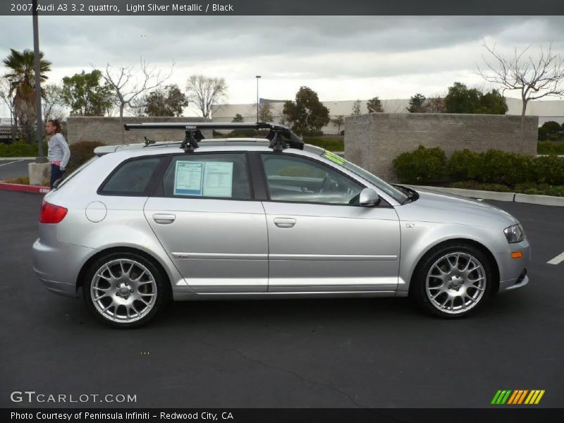 Light Silver Metallic / Black 2007 Audi A3 3.2 quattro