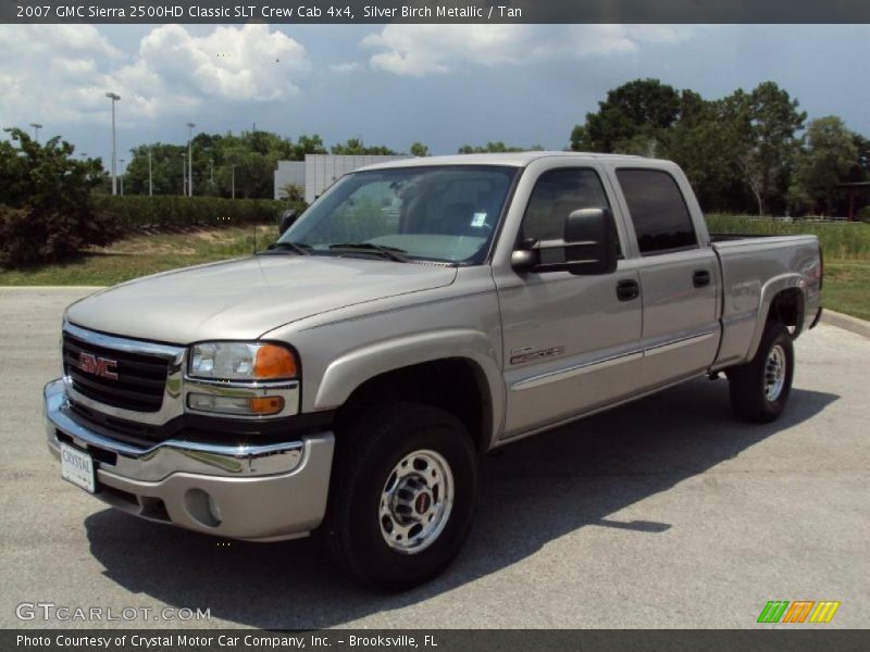 Silver Birch Metallic / Tan 2007 GMC Sierra 2500HD Classic SLT Crew Cab 4x4
