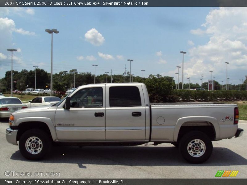 Silver Birch Metallic / Tan 2007 GMC Sierra 2500HD Classic SLT Crew Cab 4x4