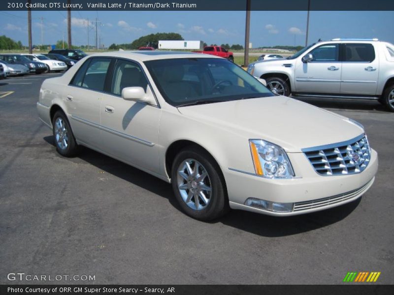 Vanilla Latte / Titanium/Dark Titanium 2010 Cadillac DTS Luxury