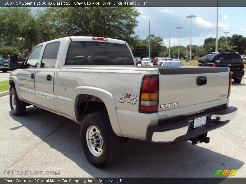 Silver Birch Metallic / Tan 2007 GMC Sierra 2500HD Classic SLT Crew Cab 4x4