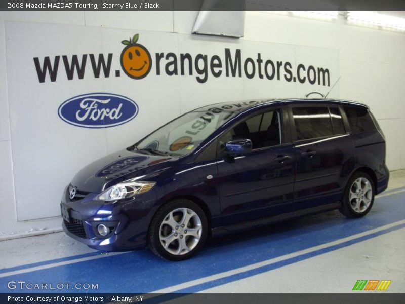 Stormy Blue / Black 2008 Mazda MAZDA5 Touring