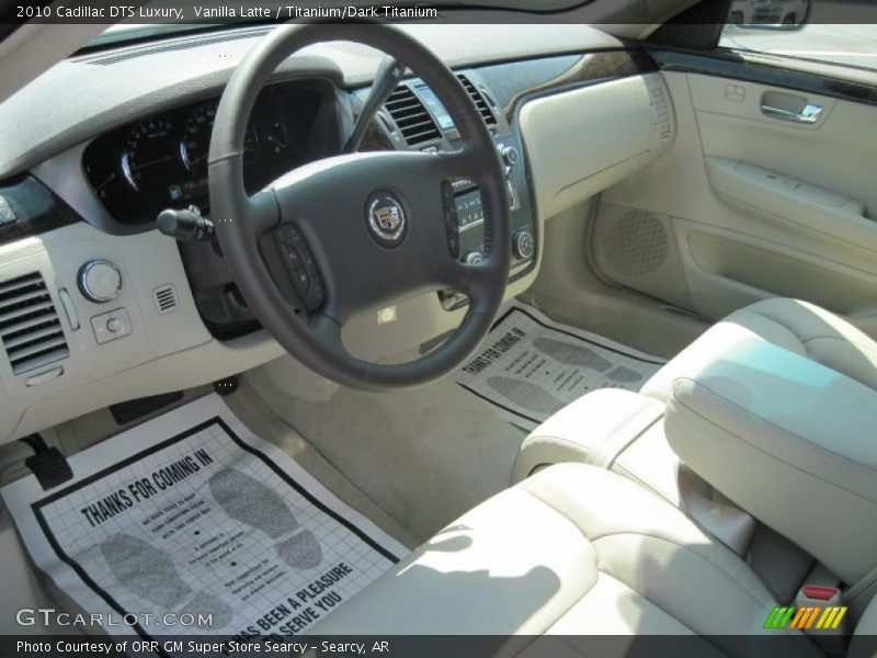 Vanilla Latte / Titanium/Dark Titanium 2010 Cadillac DTS Luxury