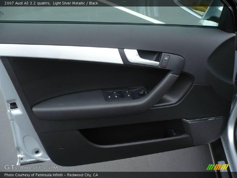 Light Silver Metallic / Black 2007 Audi A3 3.2 quattro