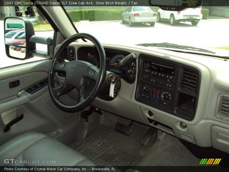 Silver Birch Metallic / Tan 2007 GMC Sierra 2500HD Classic SLT Crew Cab 4x4