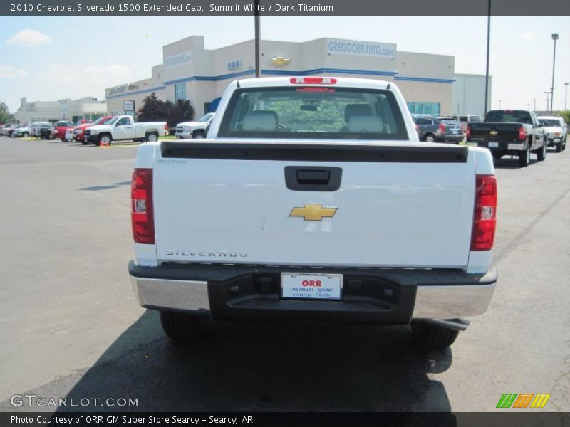 Summit White / Dark Titanium 2010 Chevrolet Silverado 1500 Extended Cab