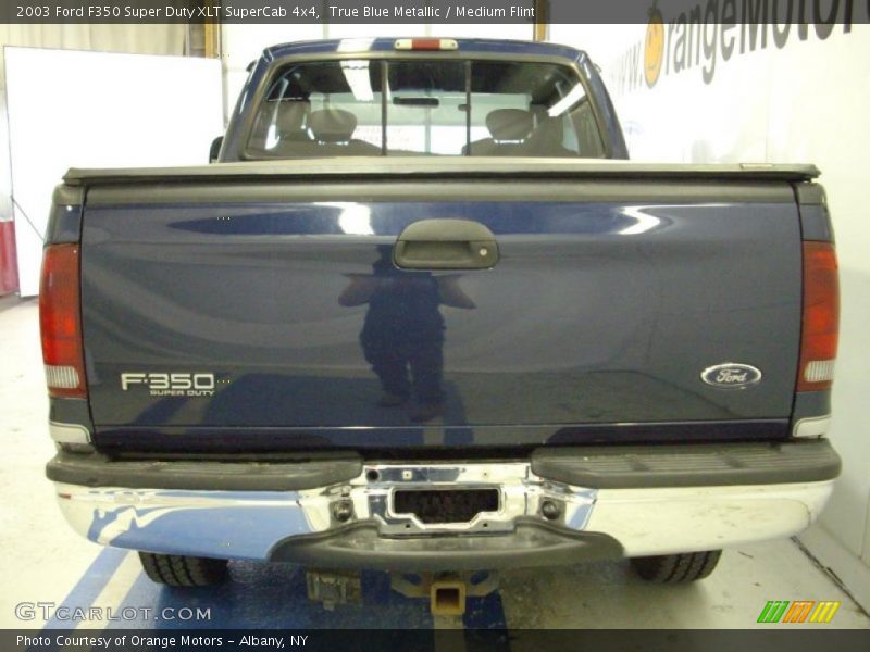 True Blue Metallic / Medium Flint 2003 Ford F350 Super Duty XLT SuperCab 4x4