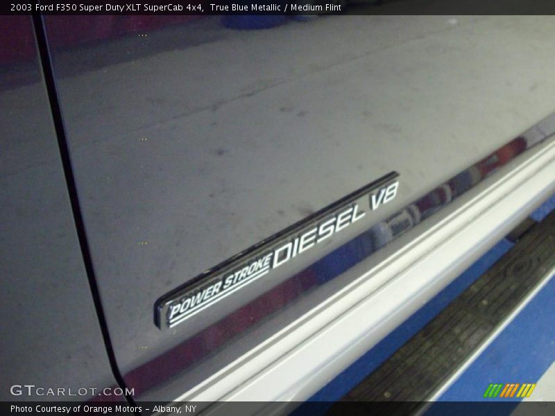 True Blue Metallic / Medium Flint 2003 Ford F350 Super Duty XLT SuperCab 4x4