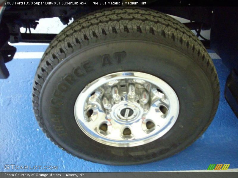 True Blue Metallic / Medium Flint 2003 Ford F350 Super Duty XLT SuperCab 4x4