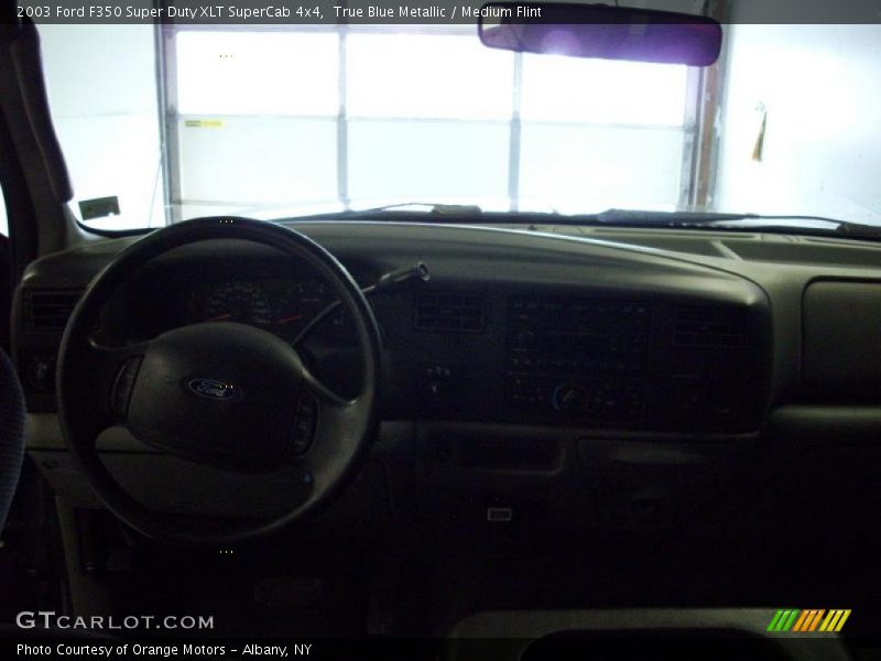 True Blue Metallic / Medium Flint 2003 Ford F350 Super Duty XLT SuperCab 4x4