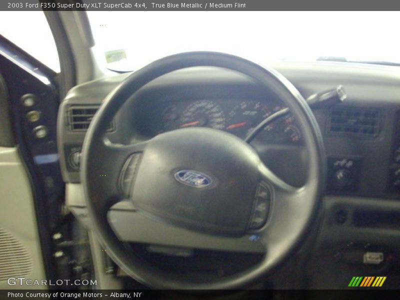 True Blue Metallic / Medium Flint 2003 Ford F350 Super Duty XLT SuperCab 4x4
