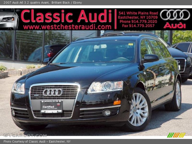 Brilliant Black / Ebony 2007 Audi A6 3.2 quattro Avant