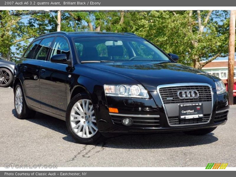 Brilliant Black / Ebony 2007 Audi A6 3.2 quattro Avant