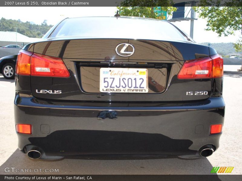 Obsidian Black / Cashmere 2007 Lexus IS 250