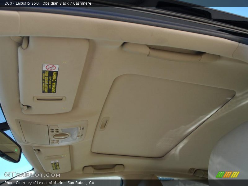 Obsidian Black / Cashmere 2007 Lexus IS 250