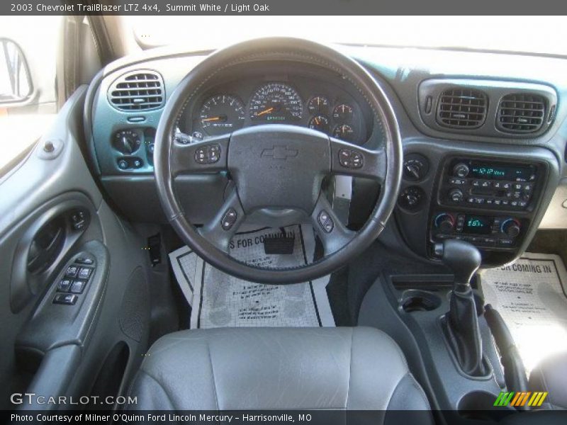 Summit White / Light Oak 2003 Chevrolet TrailBlazer LTZ 4x4