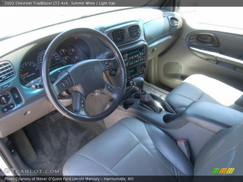 Summit White / Light Oak 2003 Chevrolet TrailBlazer LTZ 4x4