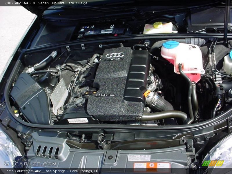 Brilliant Black / Beige 2007 Audi A4 2.0T Sedan