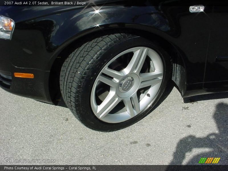 Brilliant Black / Beige 2007 Audi A4 2.0T Sedan