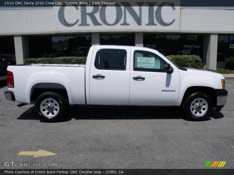 Summit White / Dark Titanium 2010 GMC Sierra 1500 Crew Cab