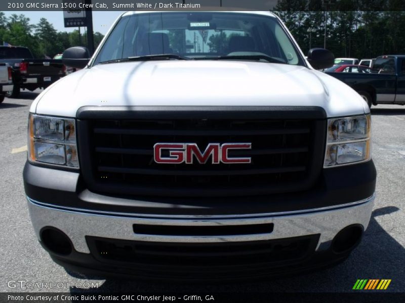 Summit White / Dark Titanium 2010 GMC Sierra 1500 Crew Cab