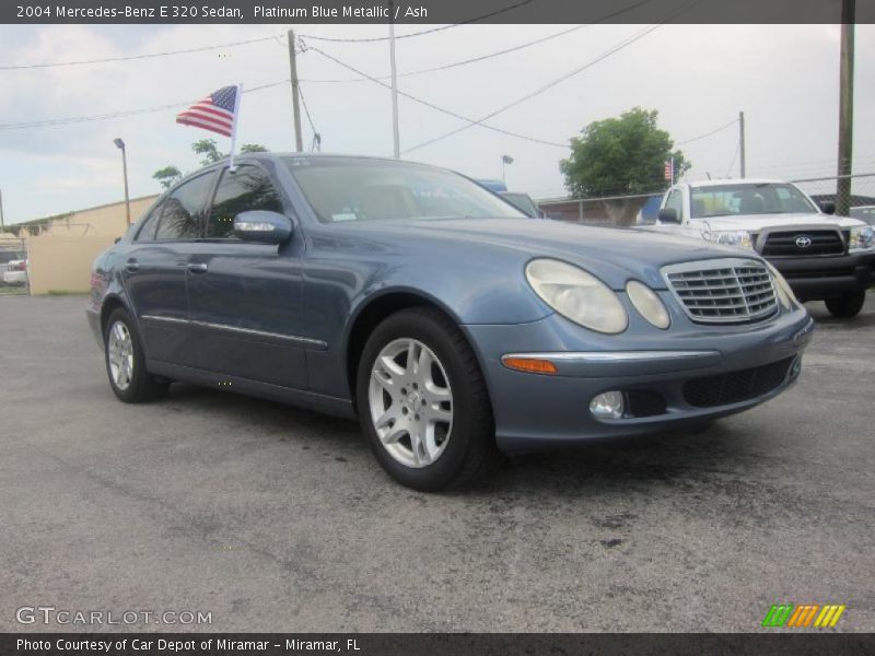 Platinum Blue Metallic / Ash 2004 Mercedes-Benz E 320 Sedan