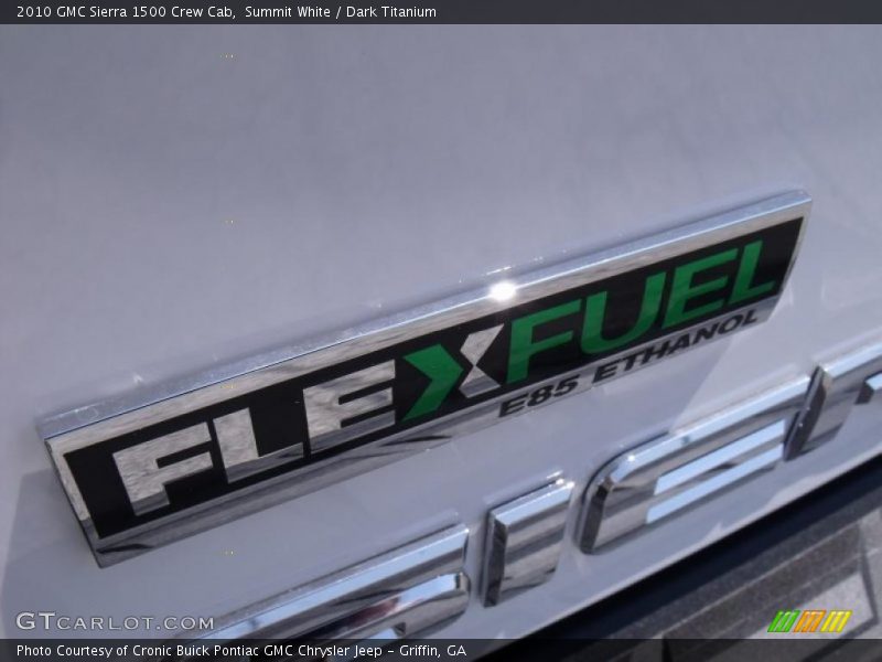 Summit White / Dark Titanium 2010 GMC Sierra 1500 Crew Cab