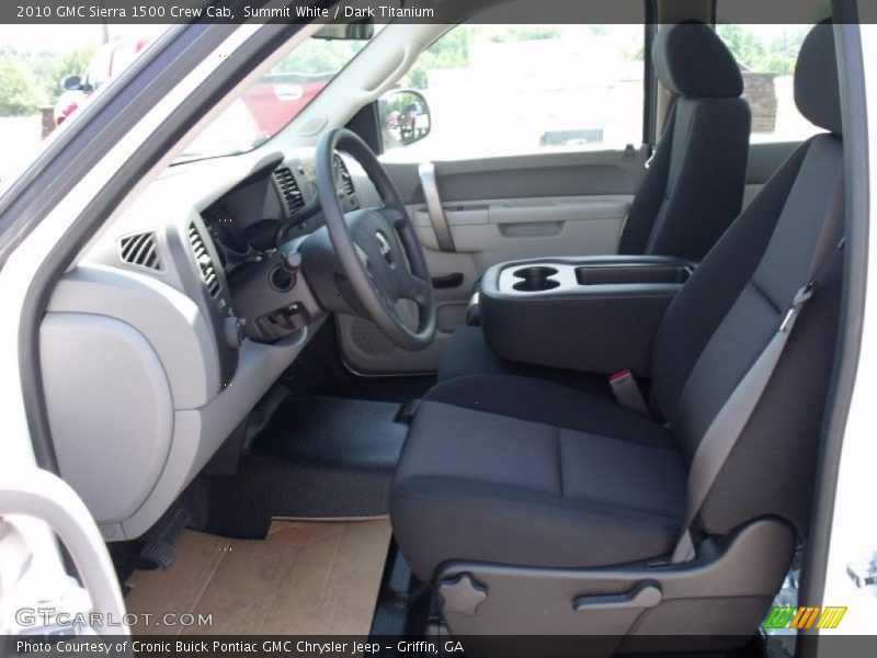 Summit White / Dark Titanium 2010 GMC Sierra 1500 Crew Cab