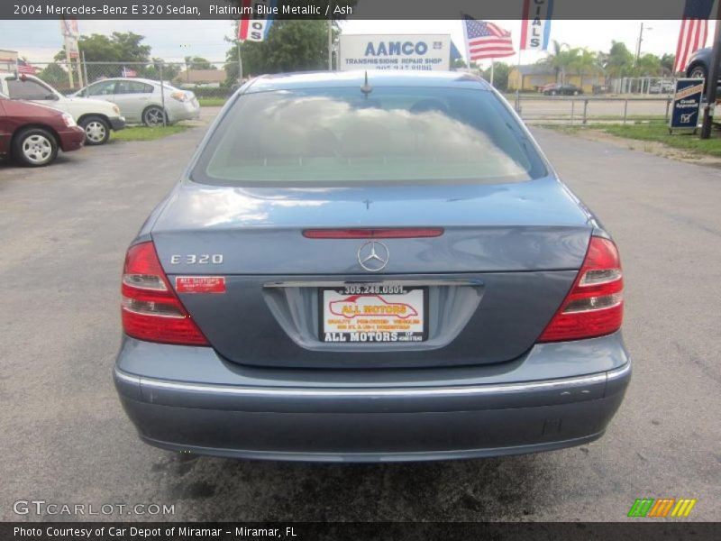 Platinum Blue Metallic / Ash 2004 Mercedes-Benz E 320 Sedan