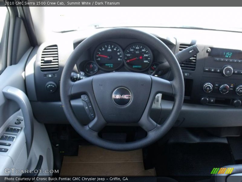 Summit White / Dark Titanium 2010 GMC Sierra 1500 Crew Cab