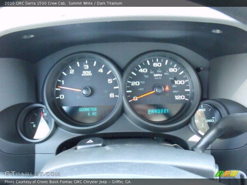 Summit White / Dark Titanium 2010 GMC Sierra 1500 Crew Cab