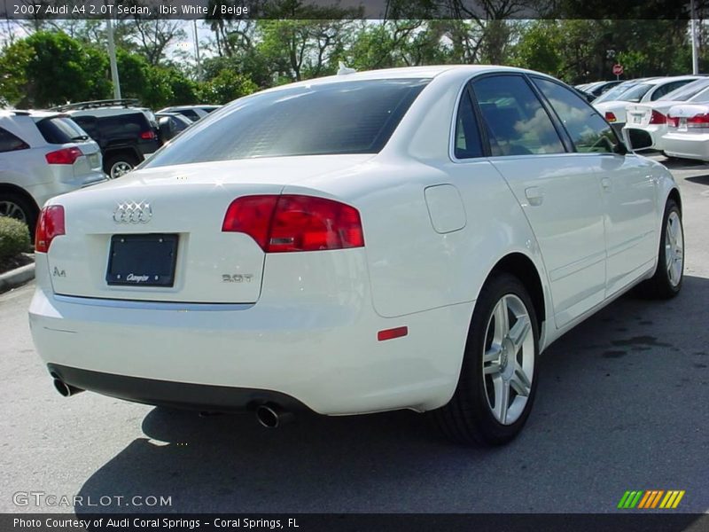 Ibis White / Beige 2007 Audi A4 2.0T Sedan