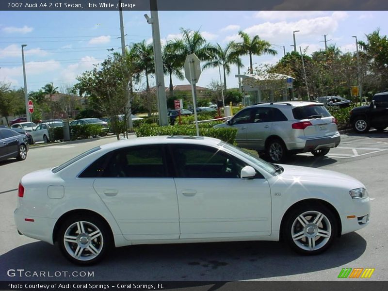 Ibis White / Beige 2007 Audi A4 2.0T Sedan